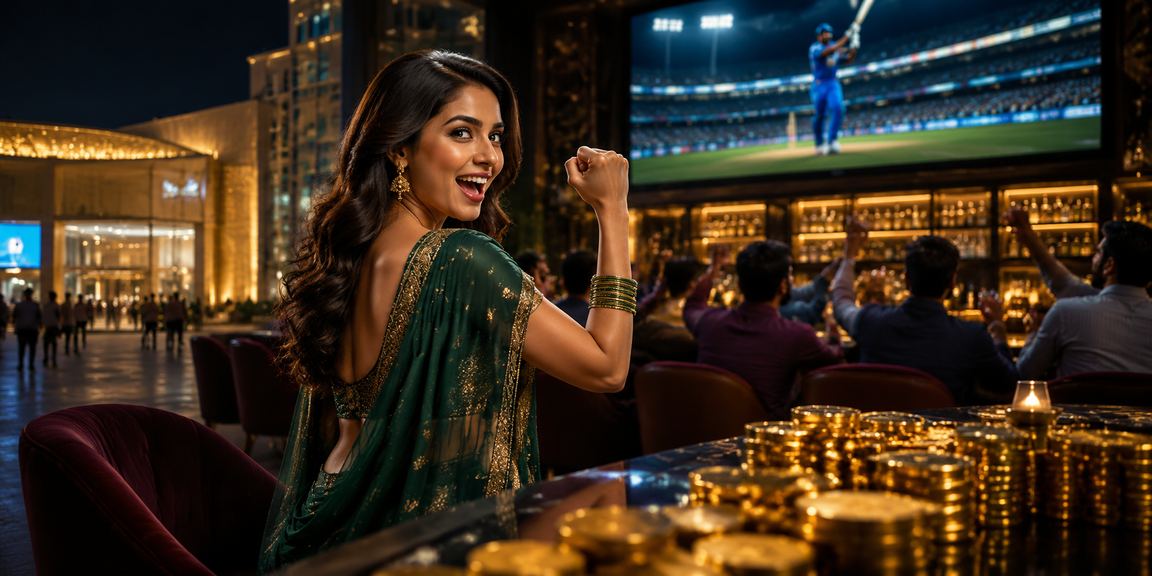 IPL night cricket match illuminated by stadium lights